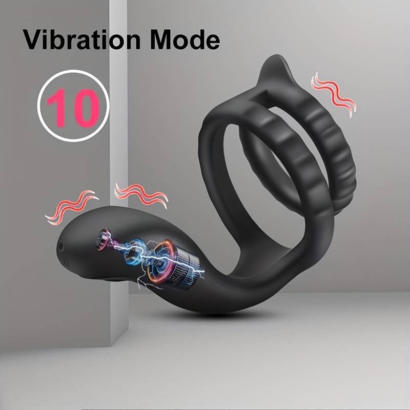 Vibrating Cock Ring Sex Toys For Men Silicone Penis Ring - Temu